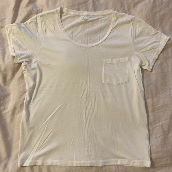 Jcrew White Pocket T - Picture 1 of 3
